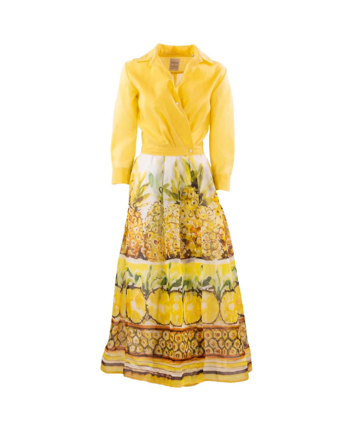 shop SARA ROKA Saldi Abito: Sara Roka abito mini con gonna a portafoglio con stampa floreale multi-color.
Camicia con maniche lunghe in cotone muslin, oversize con spalle scese.
Gonna a portafoglio in seta.
Composizione: 100% Seta.
Made in Italy. JEMMA 90 S1Q7150-G number 3535290